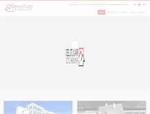 Tablet Screenshot of faultlessfinish.com
